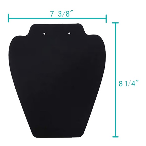 Elegant 2 piece black velvet Jewelry display stands - Picture 6 of 7